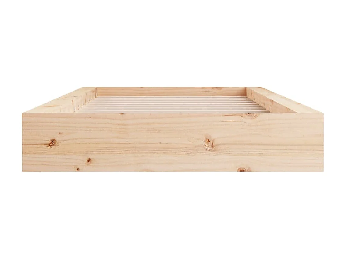 Estrutura de cama pequena casal 120x190 cm pinho maciço