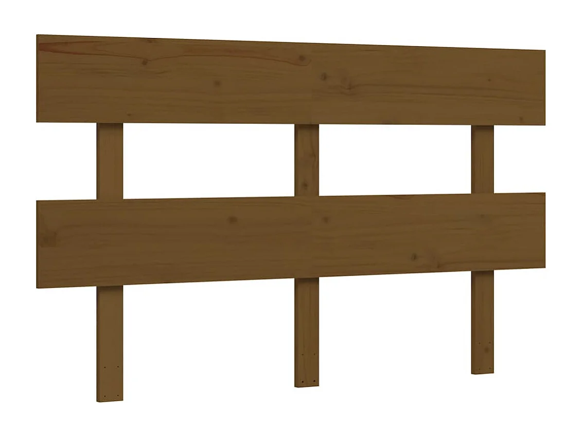 Cama para idosos c/ cabeceira 140x200 cm madeira castanho-mel