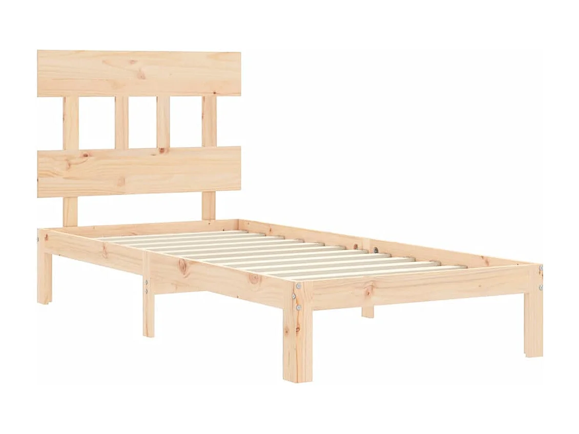Cadre de lit sans matelas 90x200 cm bois de pin massif