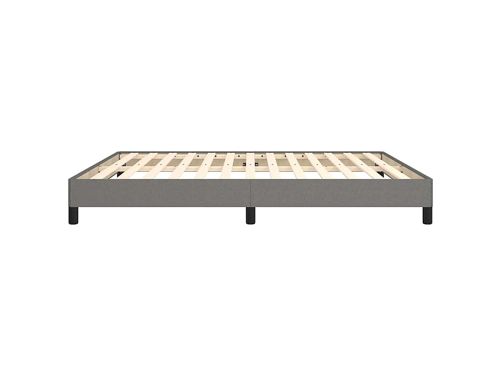 Bettgestell ohne Matratze Dunkelgrau 160x200 cm Stoff