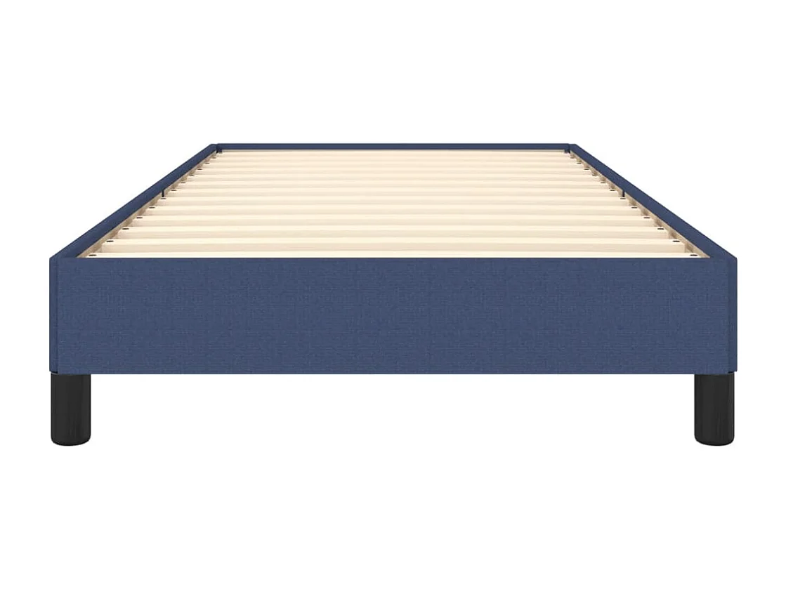 Cadre de lit sans matelas bleu 80x200 cm tissu