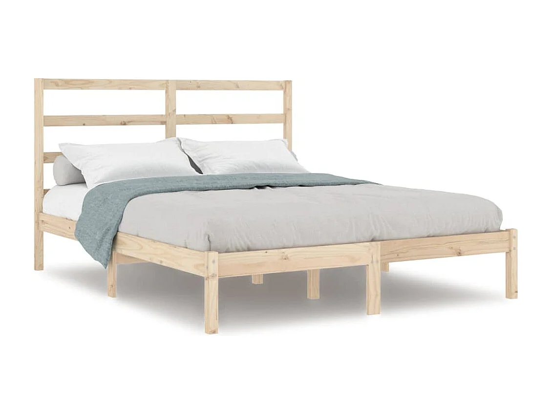 Giroletto senza Materasso 160x200 cm in Legno Massello di Pino