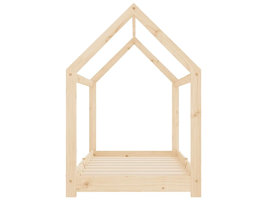 Cadre de lit d'enfant Bois de pin massif 70x140 cm
