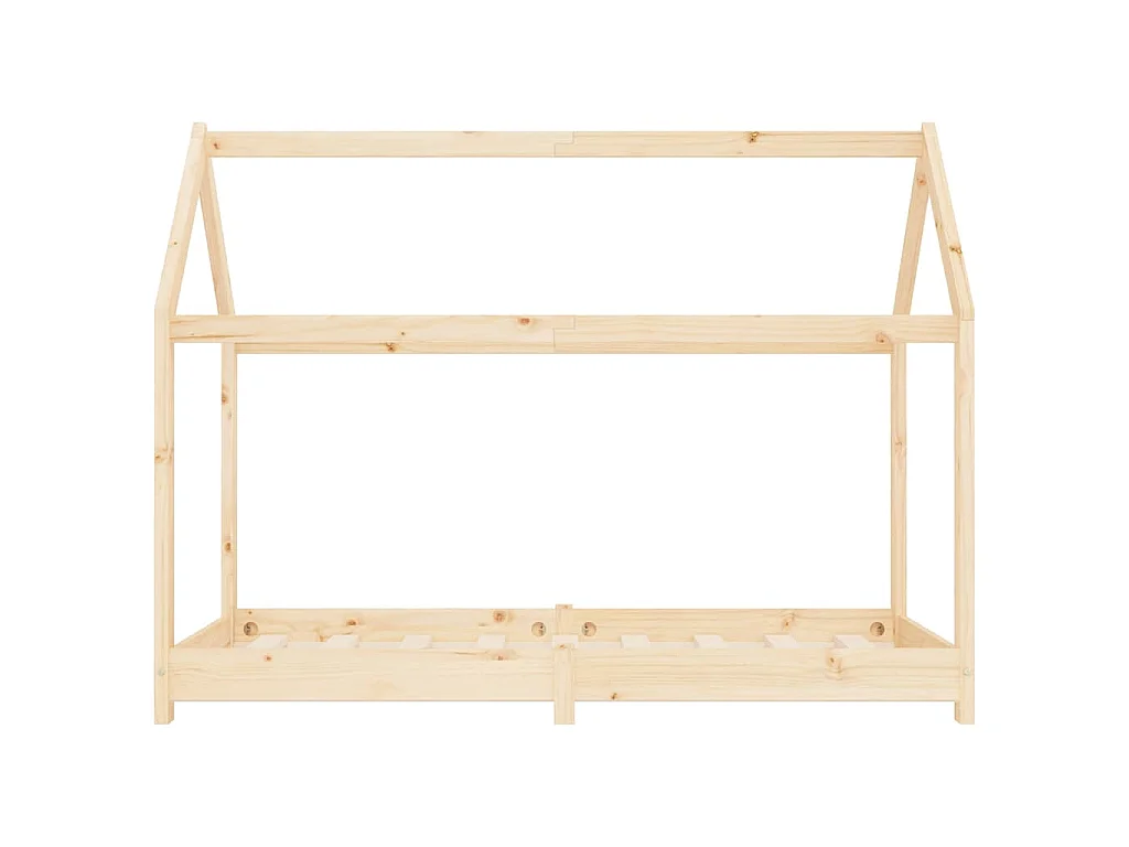 Cadre de lit d'enfant Bois de pin massif 70x140 cm