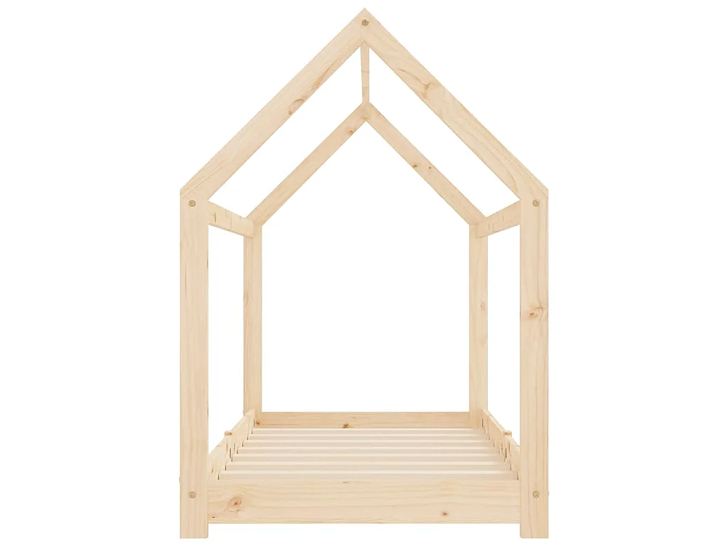 Cadre de lit d'enfant Bois de pin massif 70x140 cm