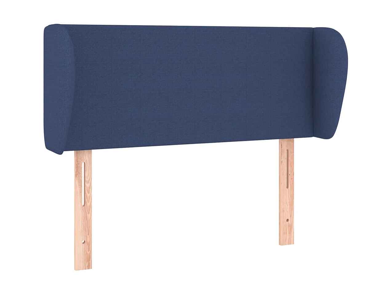 Hoofdbord met randen 93x23x78/88 cm stof blauw