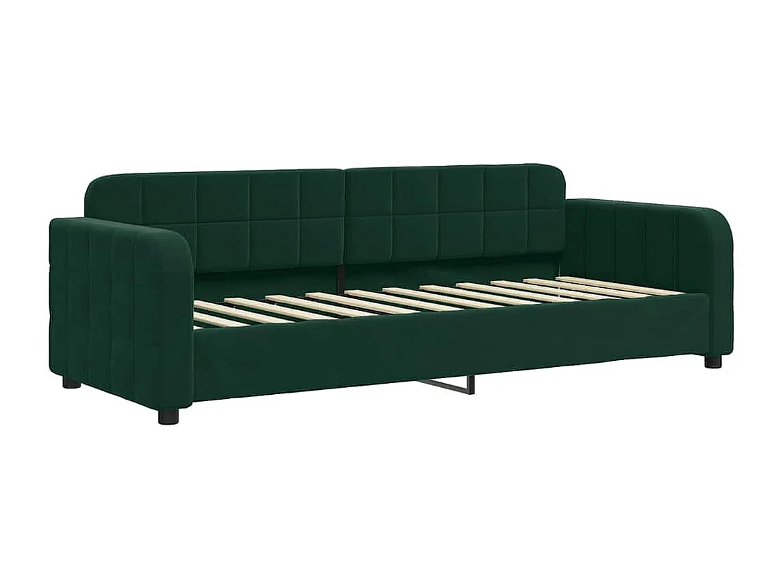 Lit de repos sans matelas vert foncé 80x200 cm velours