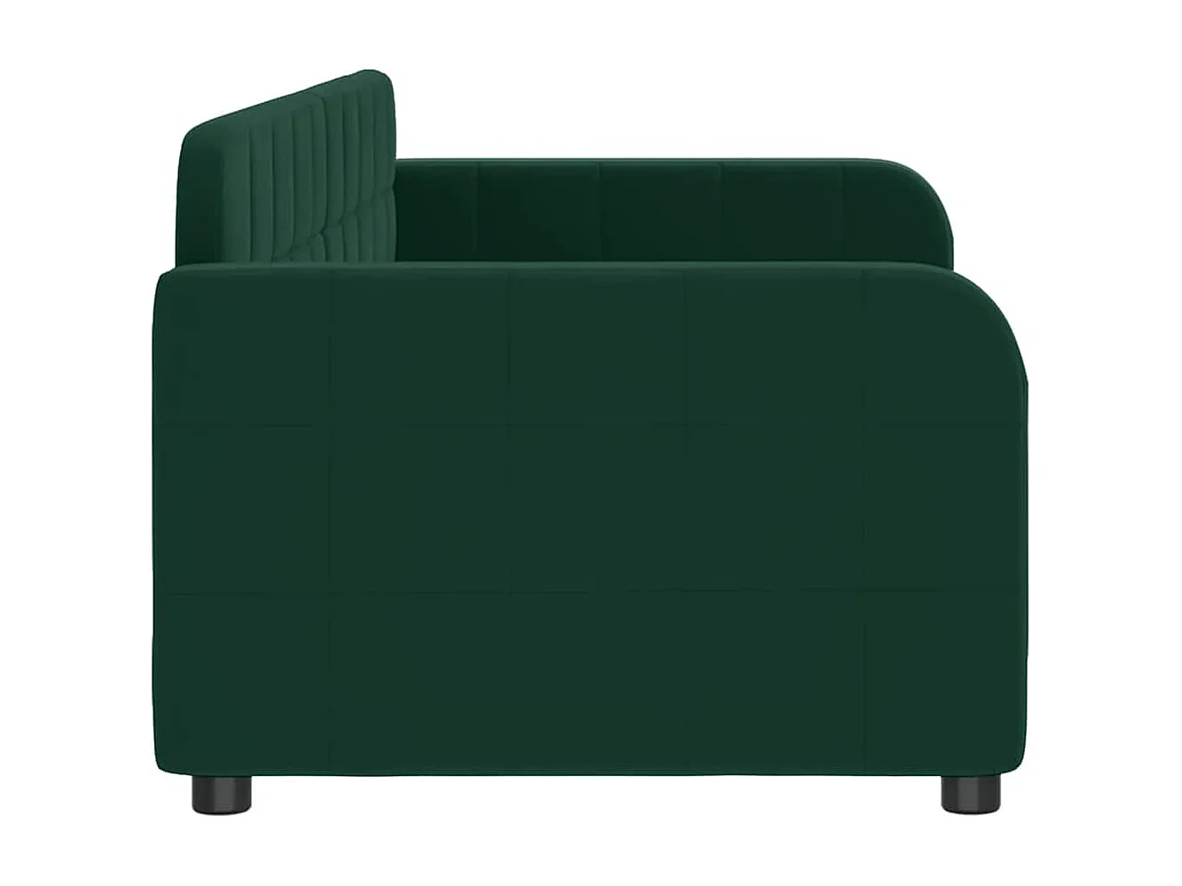Lit de repos sans matelas vert foncé 80x200 cm velours