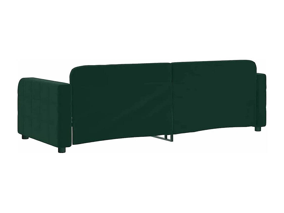 Lit de repos sans matelas vert foncé 80x200 cm velours