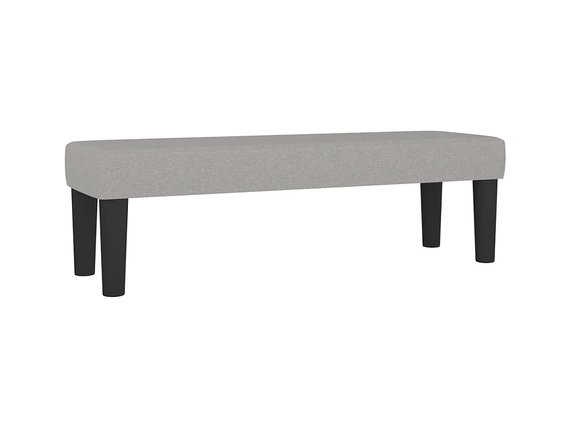 Sommier à lattes de lit avec matelas Gris clair 160x200cm Tissu