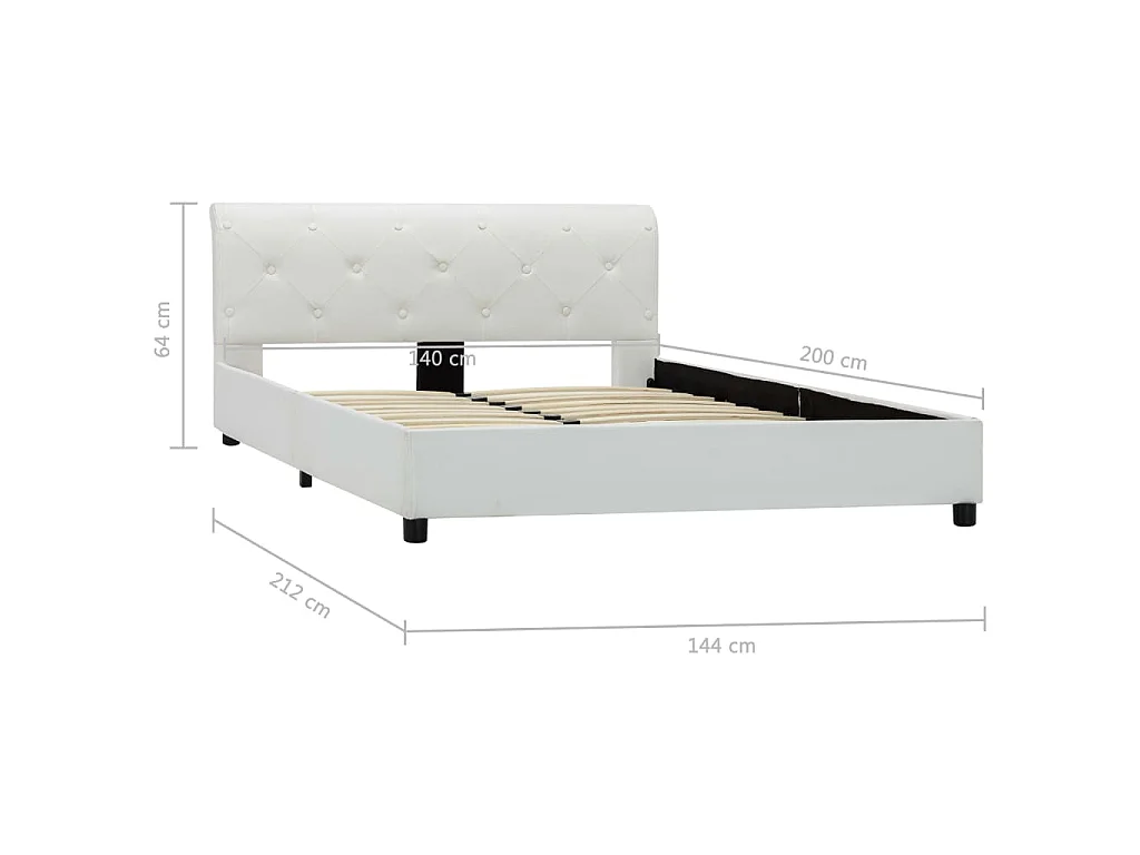 Giroletto Bianco in Similpelle 140x200 cm