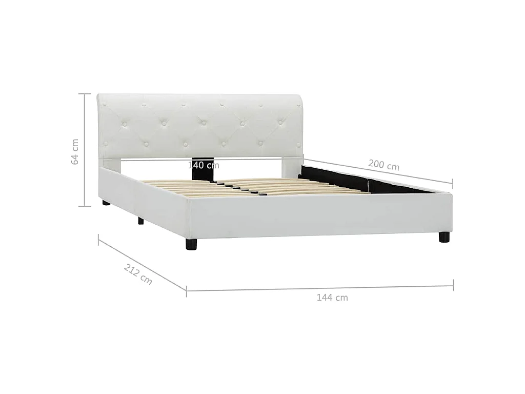 Giroletto Bianco in Similpelle 140x200 cm