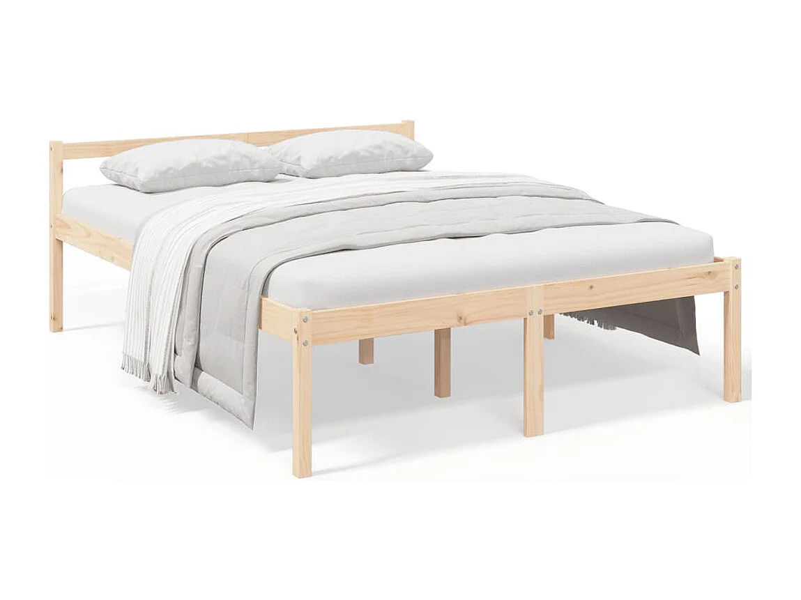 Seniorenbett 160x200 cm Massivholz Kiefer