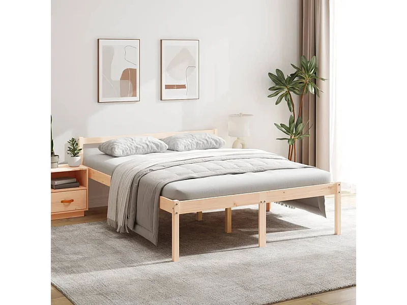 Seniorenbett 160x200 cm Massivholz Kiefer