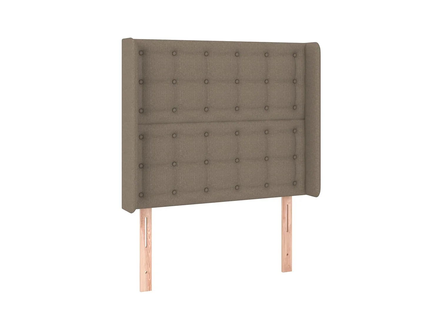 Letto a Molle con Materasso e LED Tortora 90x200 cm in Tessuto