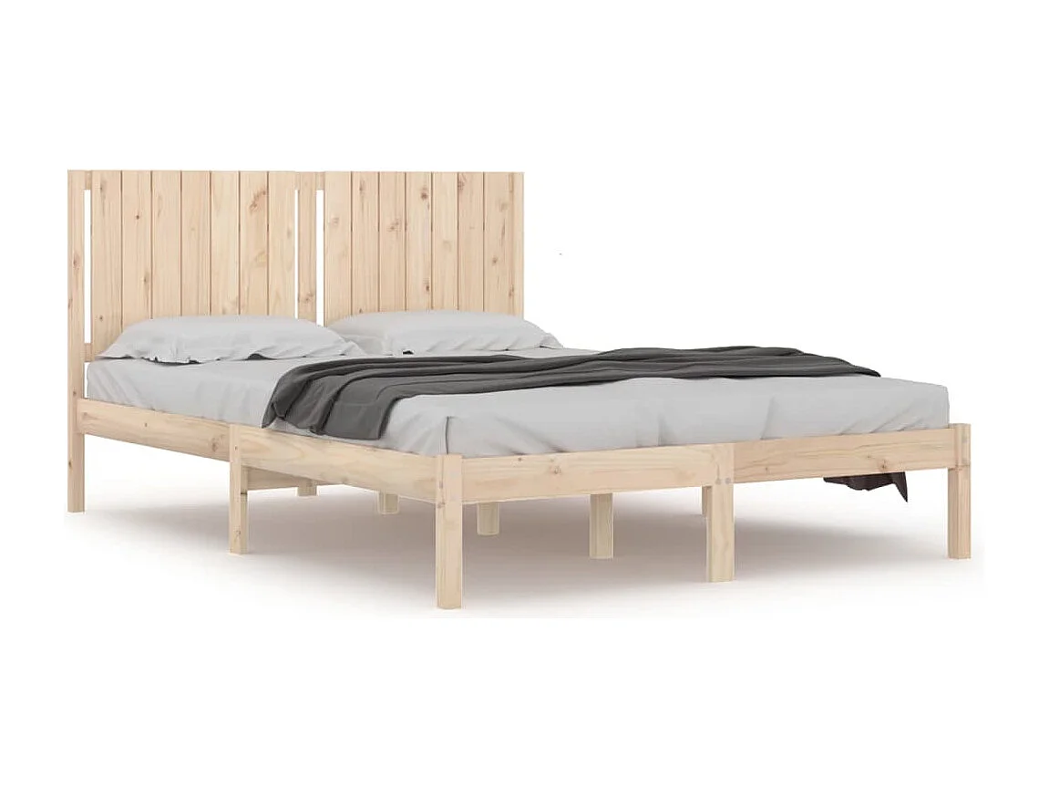 Bedframe zonder matras massief grenenhout 160x200 cm