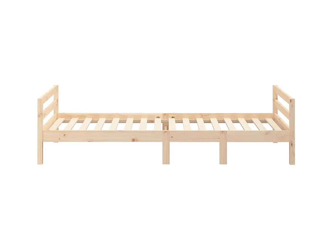 Cadre de lit sans matelas 80x200 cm bois massif de pin