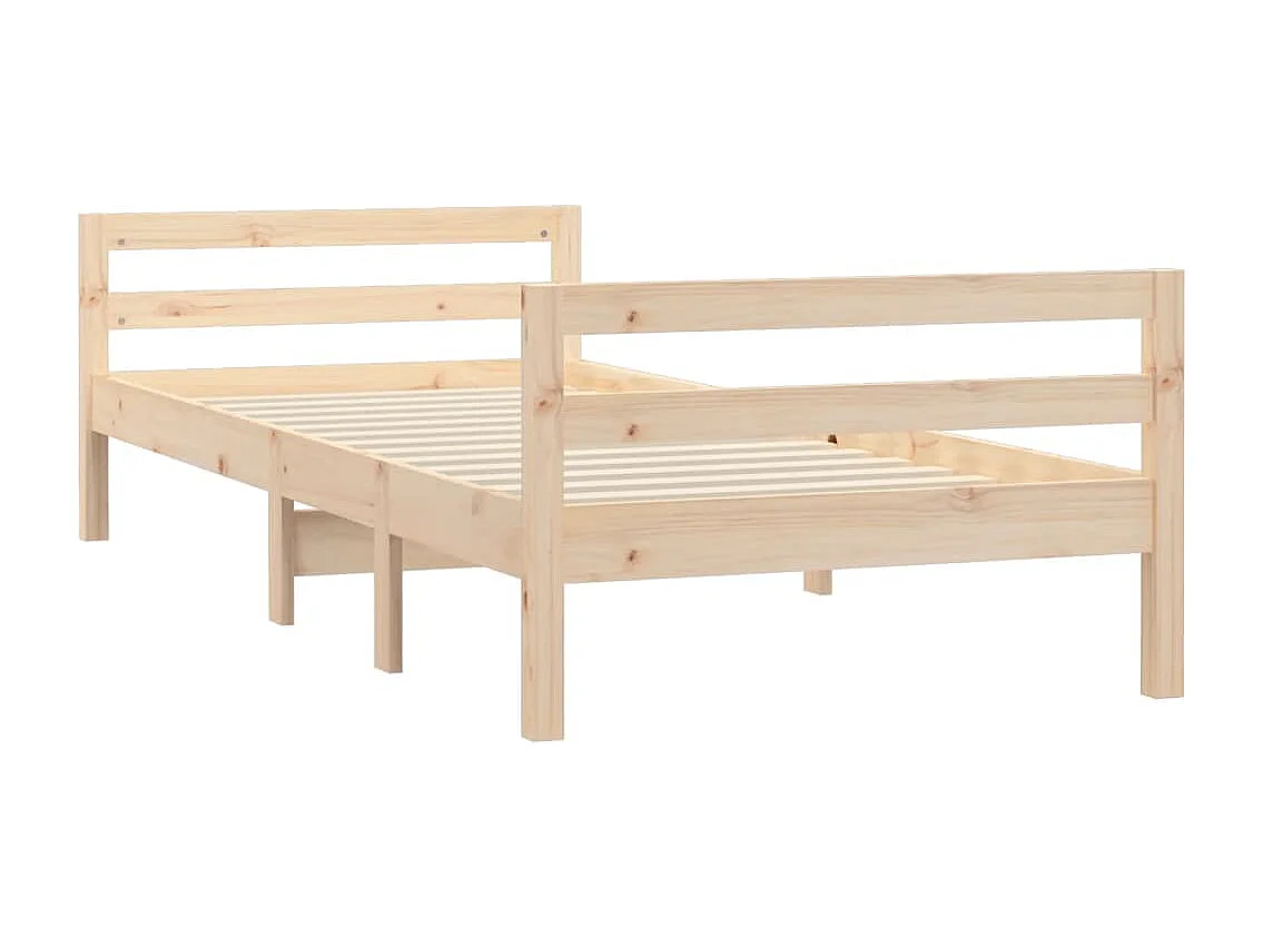 Cadre de lit sans matelas 80x200 cm bois massif de pin