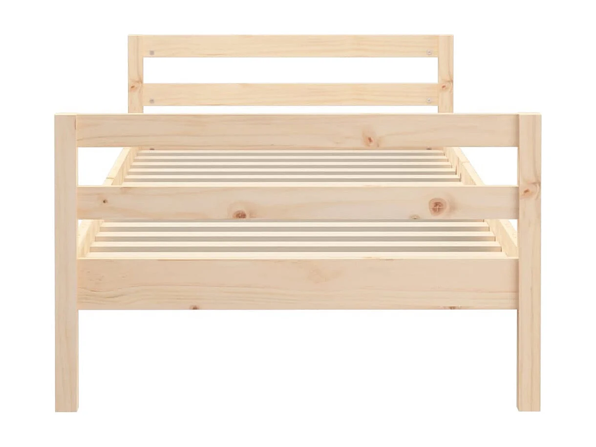 Cadre de lit sans matelas 80x200 cm bois massif de pin
