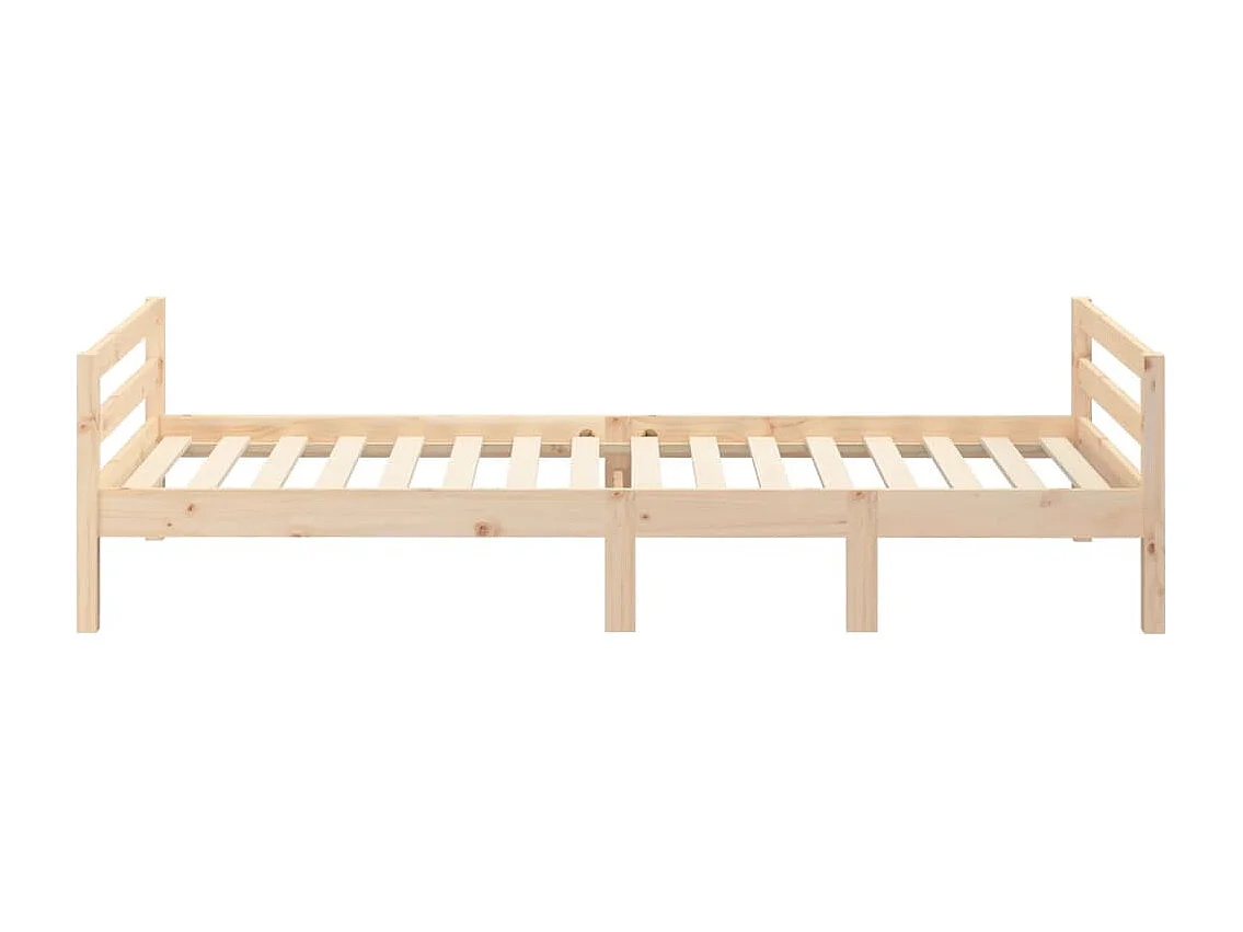Cadre de lit sans matelas 80x200 cm bois massif de pin