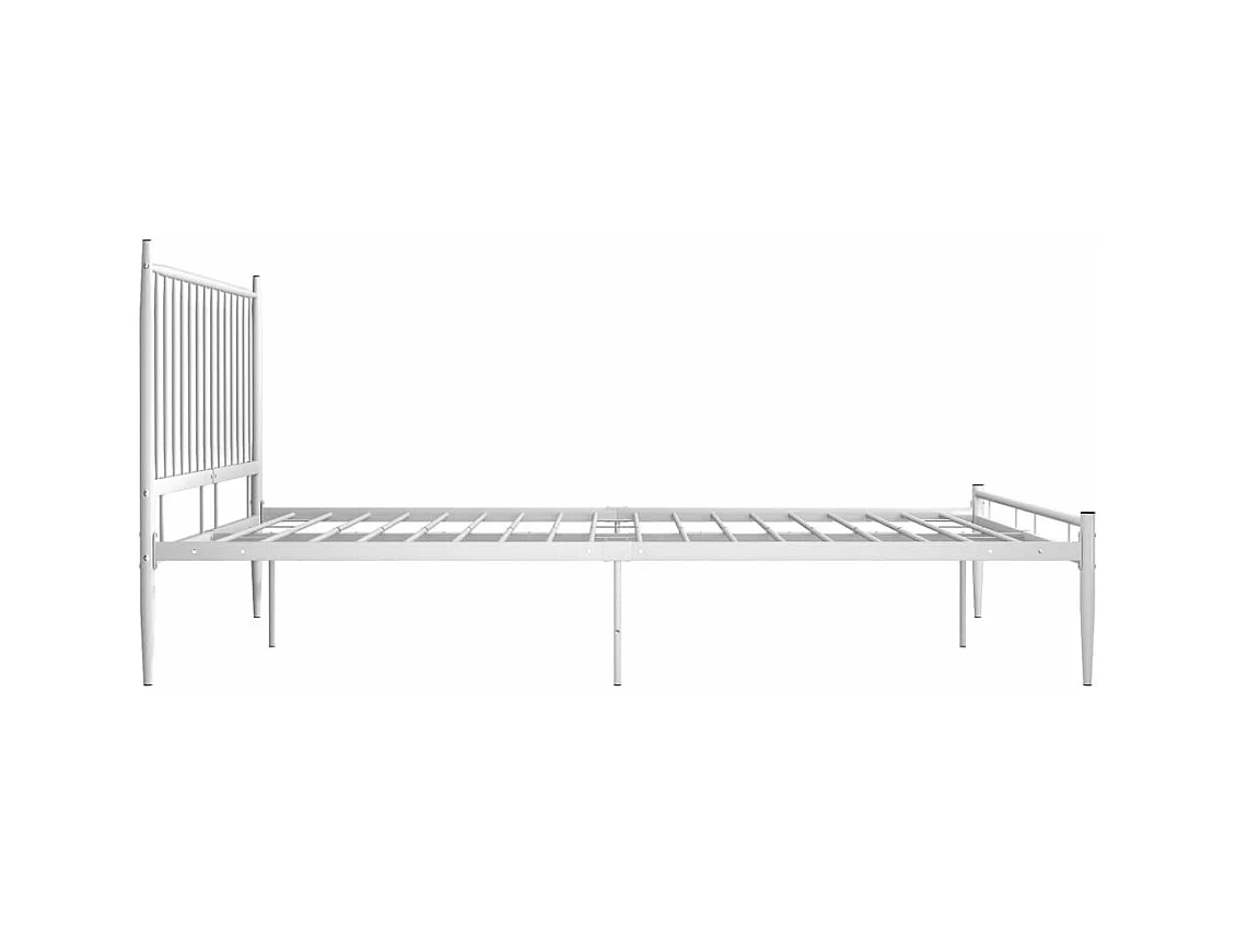 Bett Weiß Metall 200x200 cm