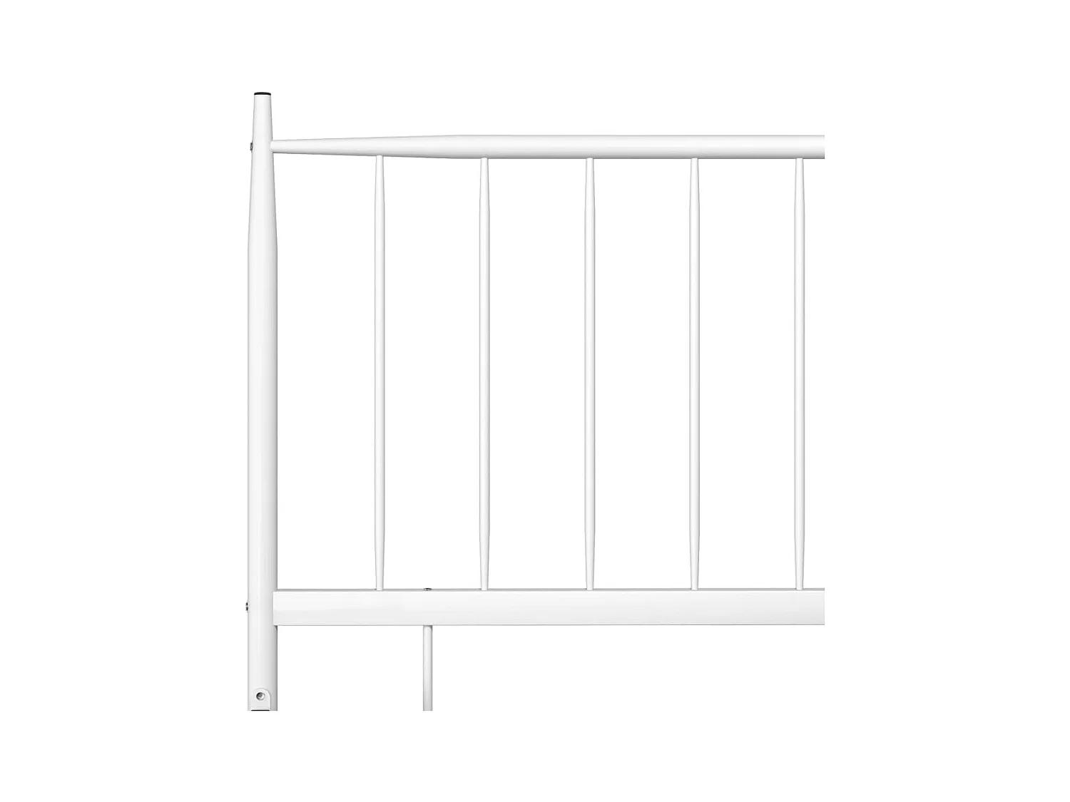 Bett Weiß Metall 200x200 cm