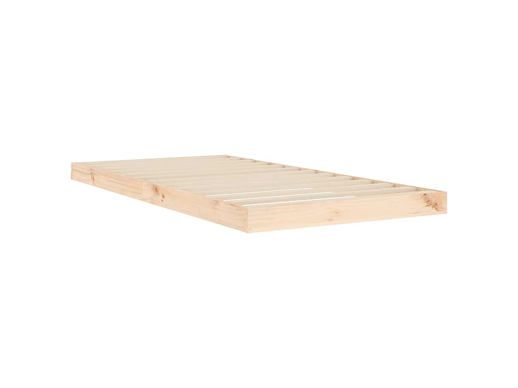 Cadre de lit sans matelas 90x190 cm bois de pin massif