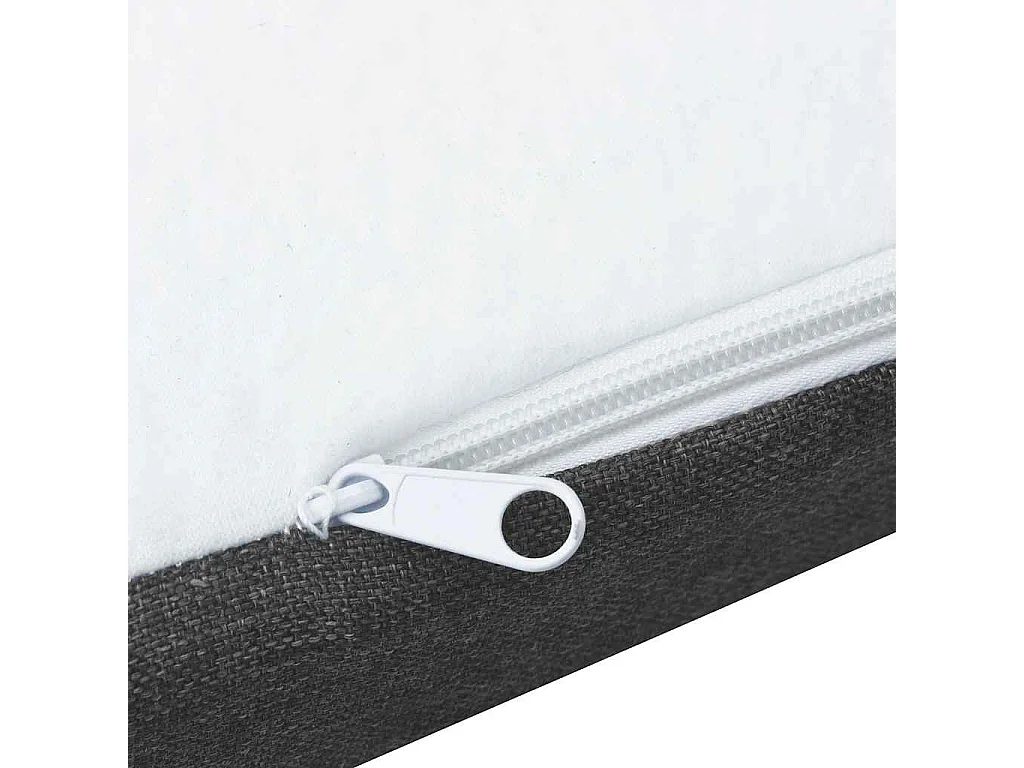 Letto a Molle Grigio Scuro in Tessuto 160x200 cm