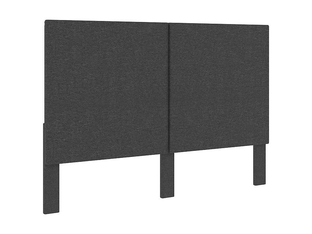 Letto a Molle Grigio Scuro in Tessuto 160x200 cm