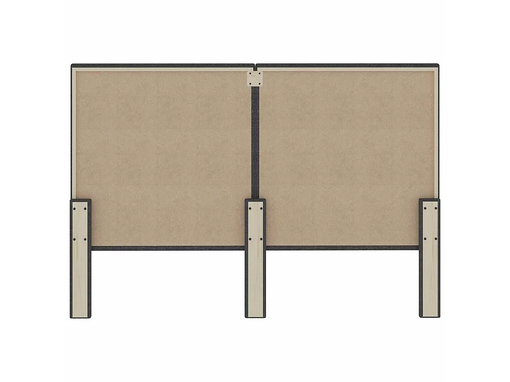 Letto a Molle Grigio Scuro in Tessuto 160x200 cm