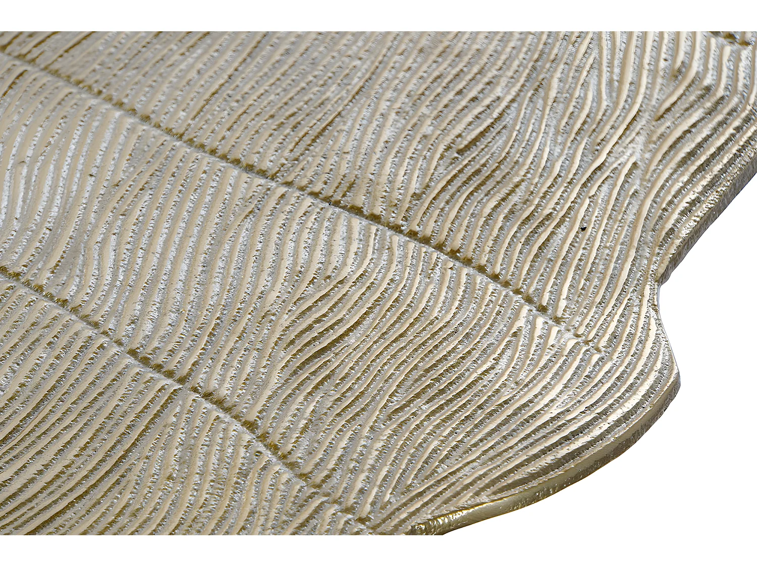 Table d'appoint ronde en aluminium coloris or - diamètre 62 x Hauteur 54 cm