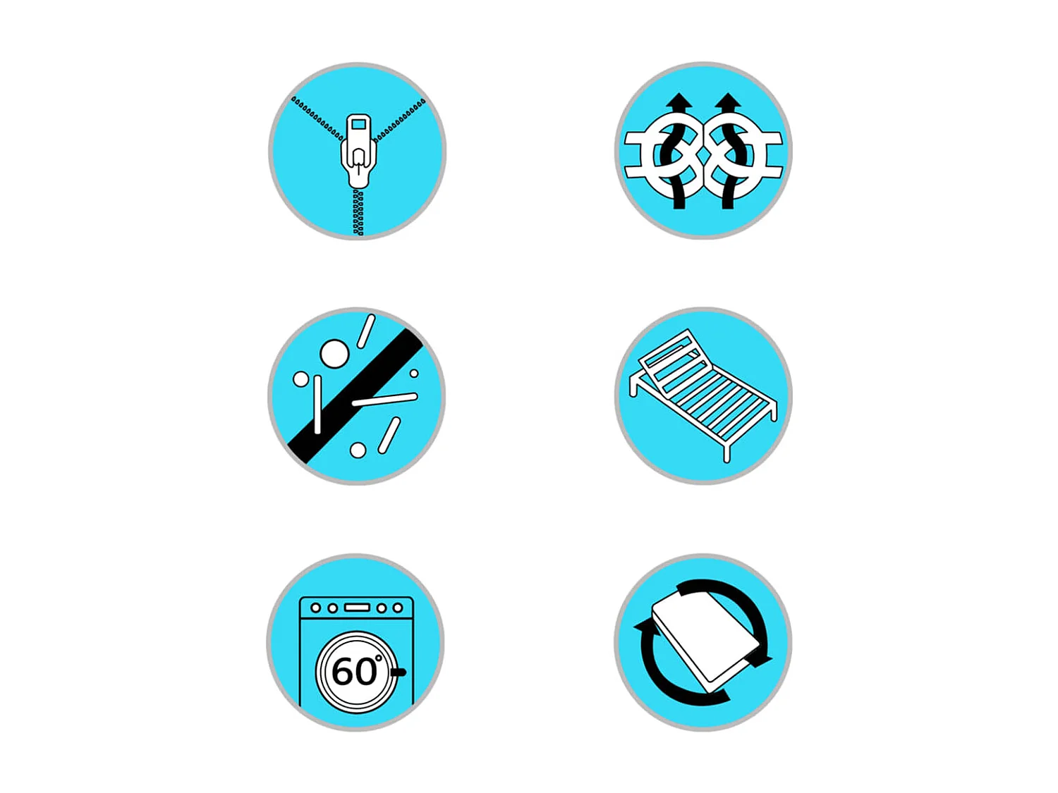 Boxspringbett-Matratzenauflage 200 x 120 x 5 cm Mittelweich