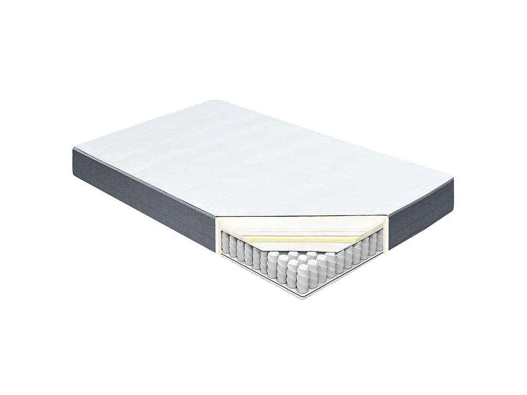 Matelas de sommier tapissier fermeté moyenne 200x140x20 cm