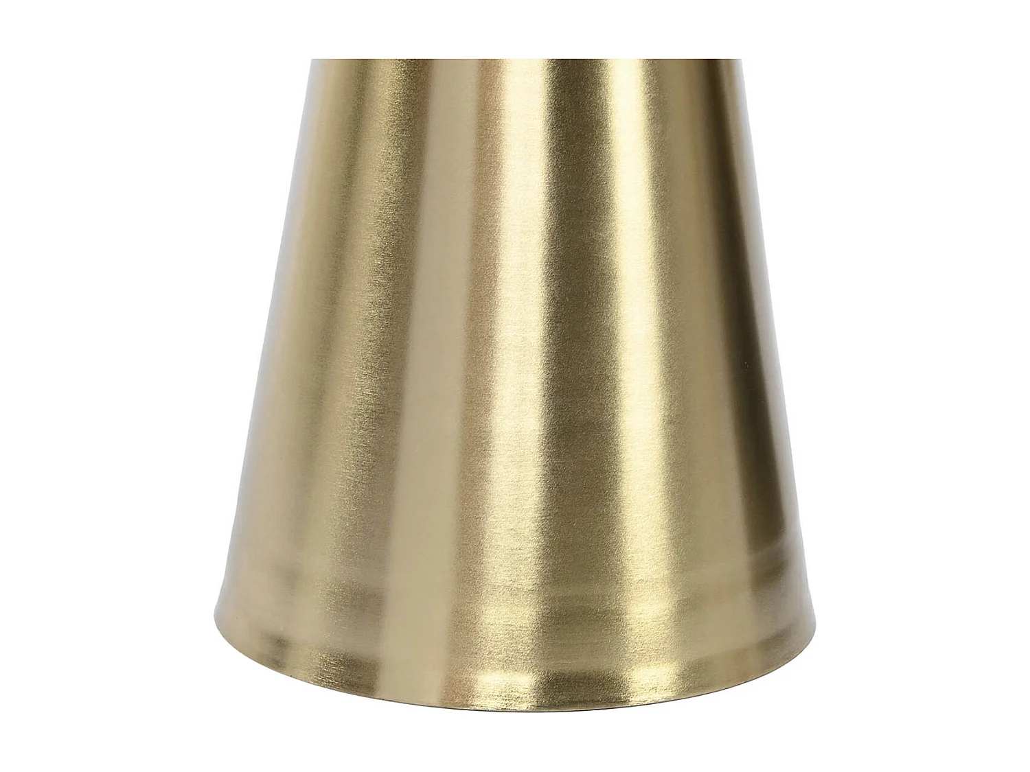 Lot de 2 tables d'appoints rondes en métal coloris doré, noir