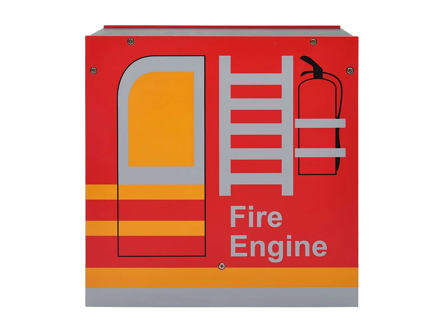 Jeu de table et chaises d'enfants 3 pcs Camion de pompiers Bois