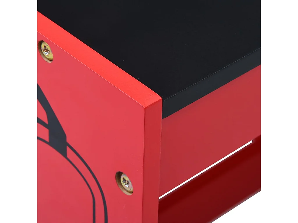 Jeu de table et chaises d'enfants 3 pcs Camion de pompiers Bois