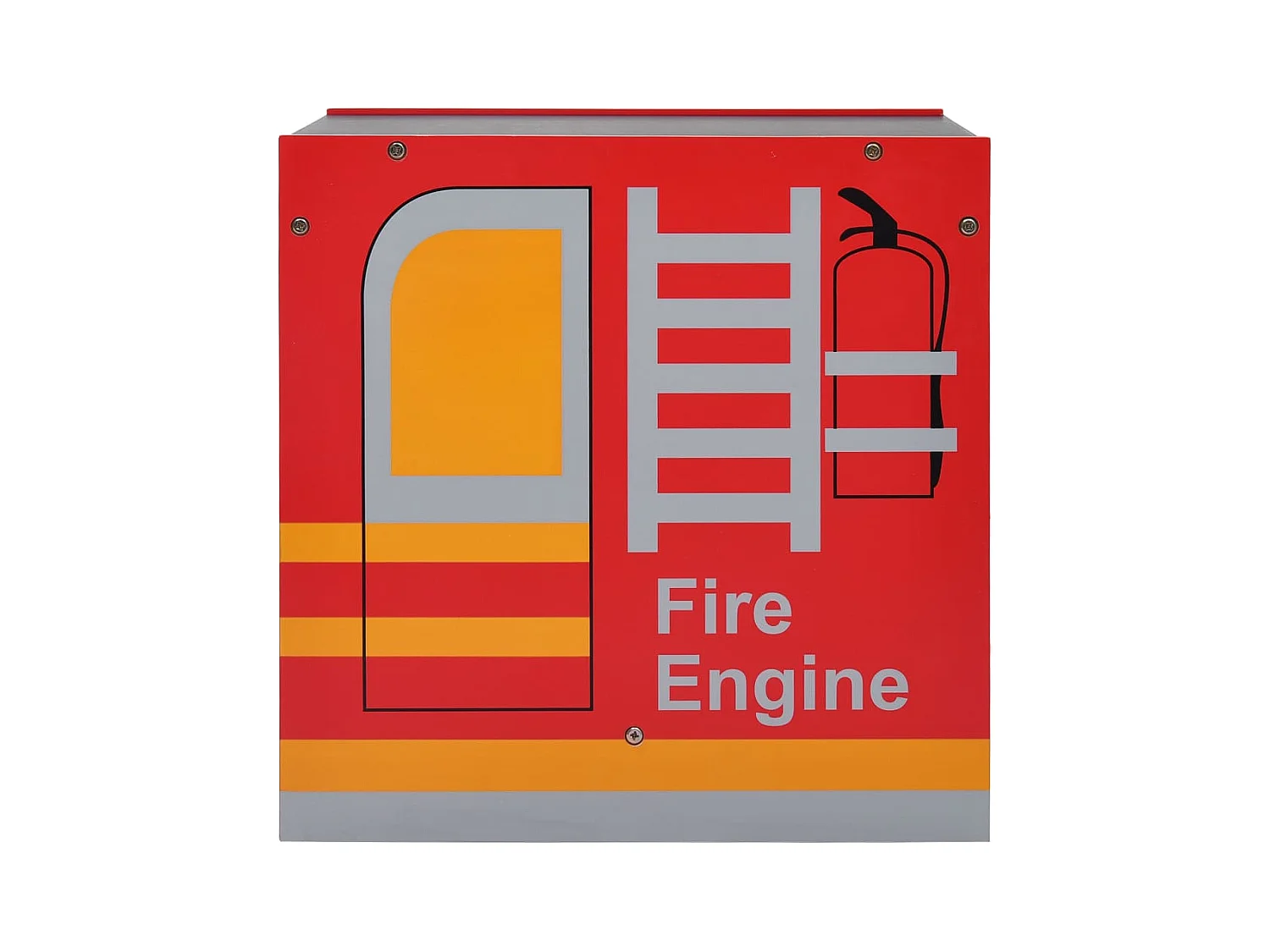 3-tlg. Kinder-Sitzgruppe Feuerwehrauto-Design Holz