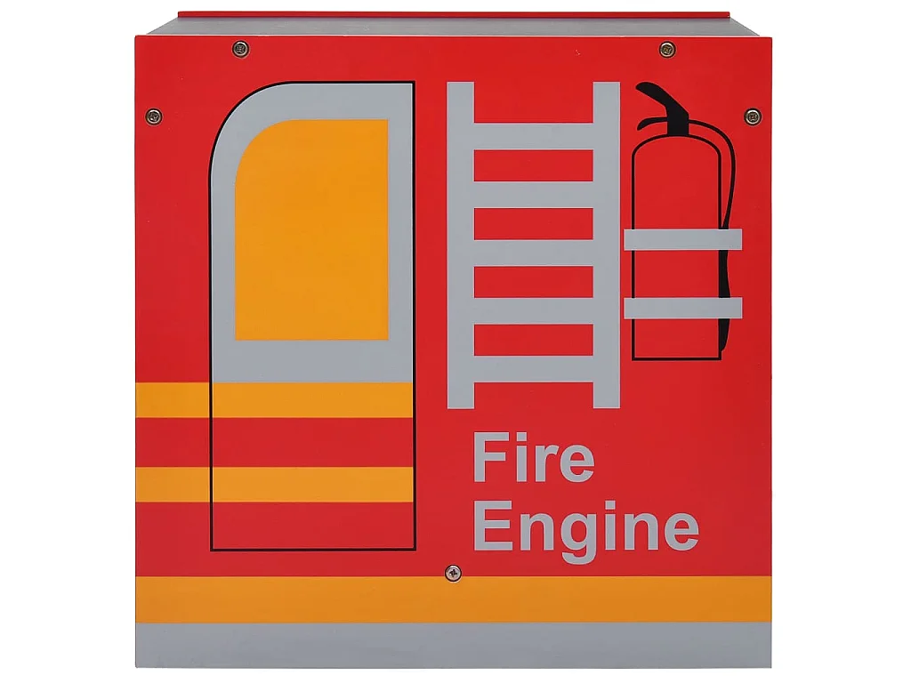 Jeu de table et chaises d'enfants 3 pcs Camion de pompiers Bois