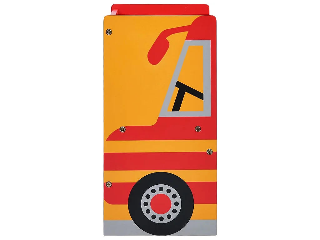 Jeu de table et chaises d'enfants 3 pcs Camion de pompiers Bois