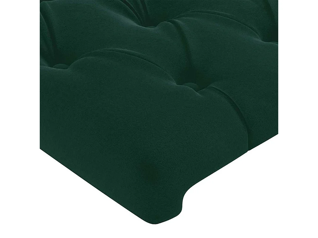 Testiera Verde Scuro 144x7x78/88 cm in Velluto