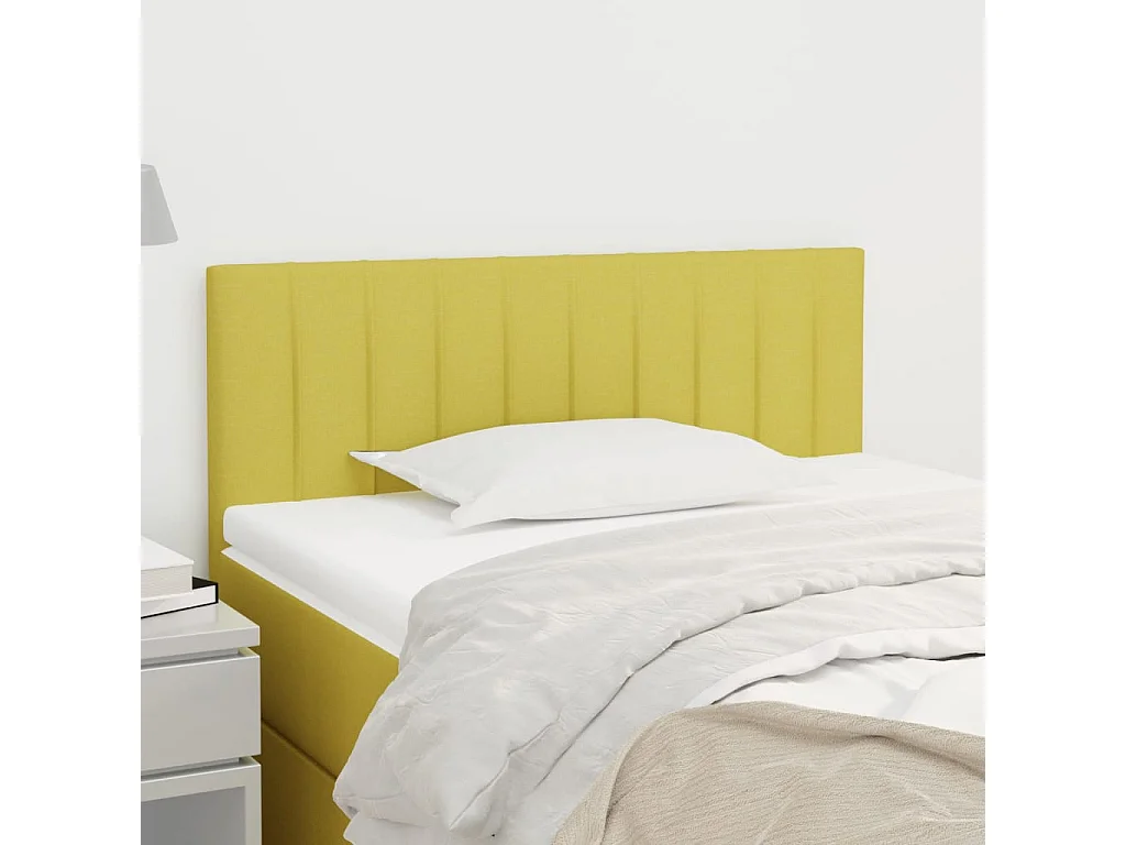 Cabeceira de cama tecido 100x5x78/88 cm verde