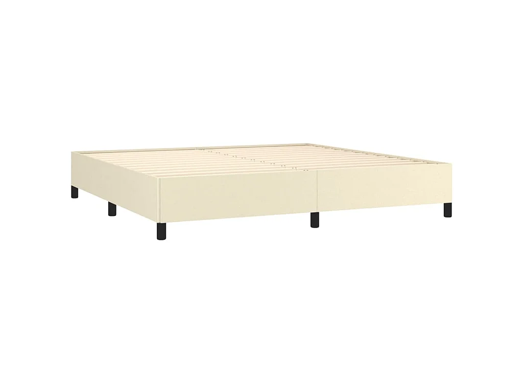 Bettgestell Creme 200x200 cm Kunstleder