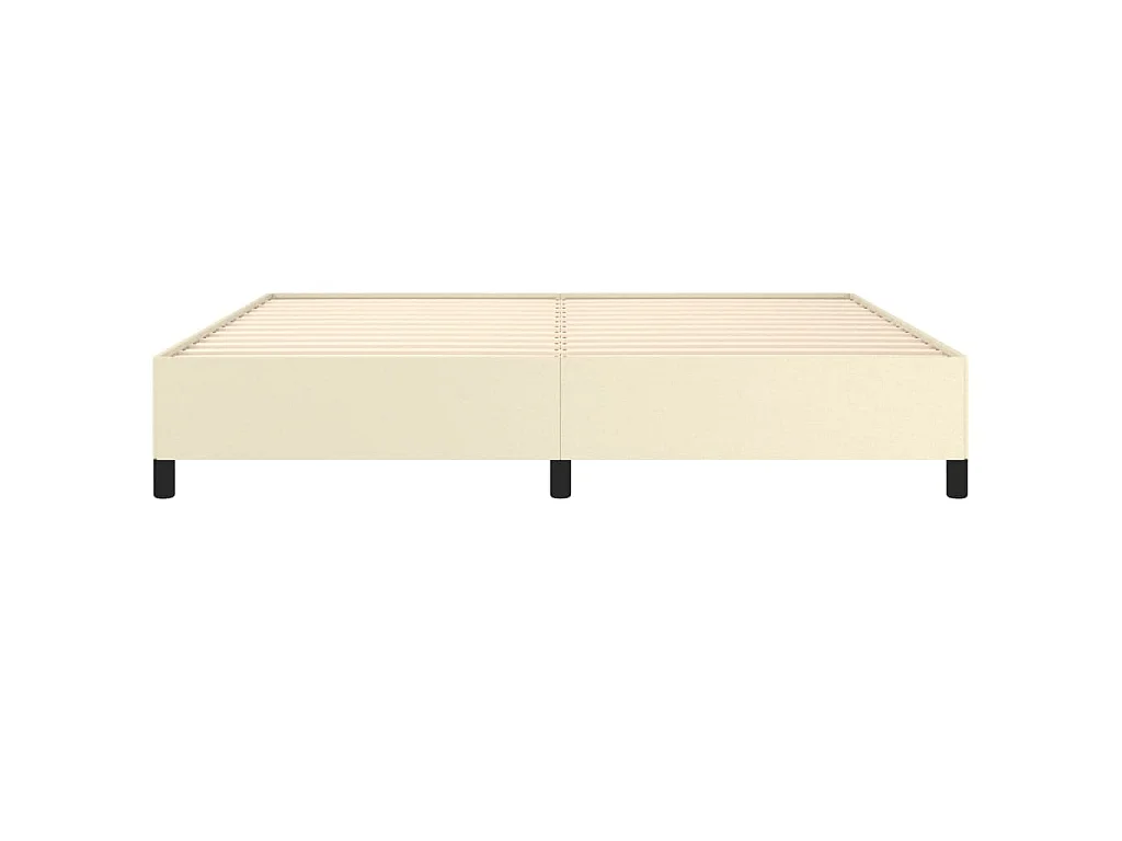 Bettgestell Creme 200x200 cm Kunstleder