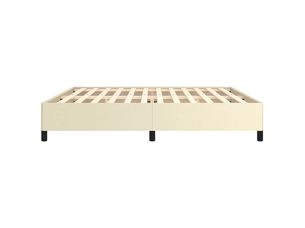 Bettgestell Creme 200x200 cm Kunstleder