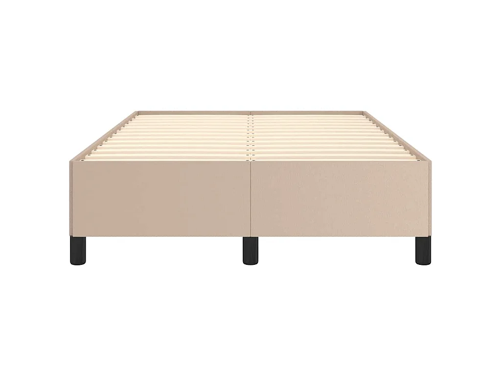 Cadre de lit sans matelas cappuccino 120x200 cm similicuir
