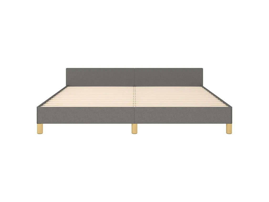 Bedframe zonder matras stof donkergrijs 180x200 cm