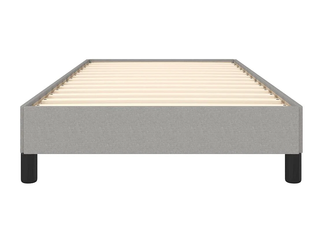 Bedframe zonder matras 90x190 cm stof lichtgrijs