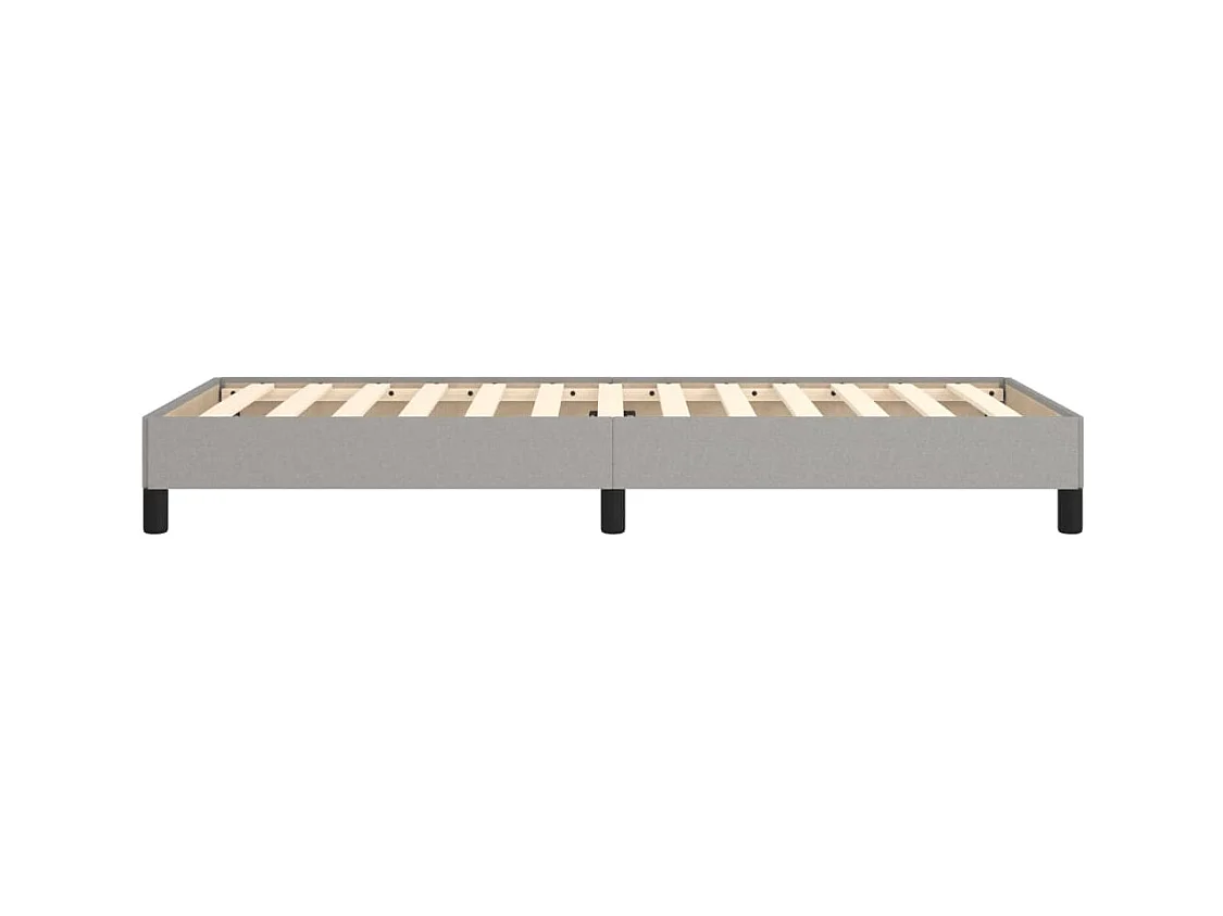 Giroletto senza Materasso Grigio Chiaro 90x190 cm Tessuto