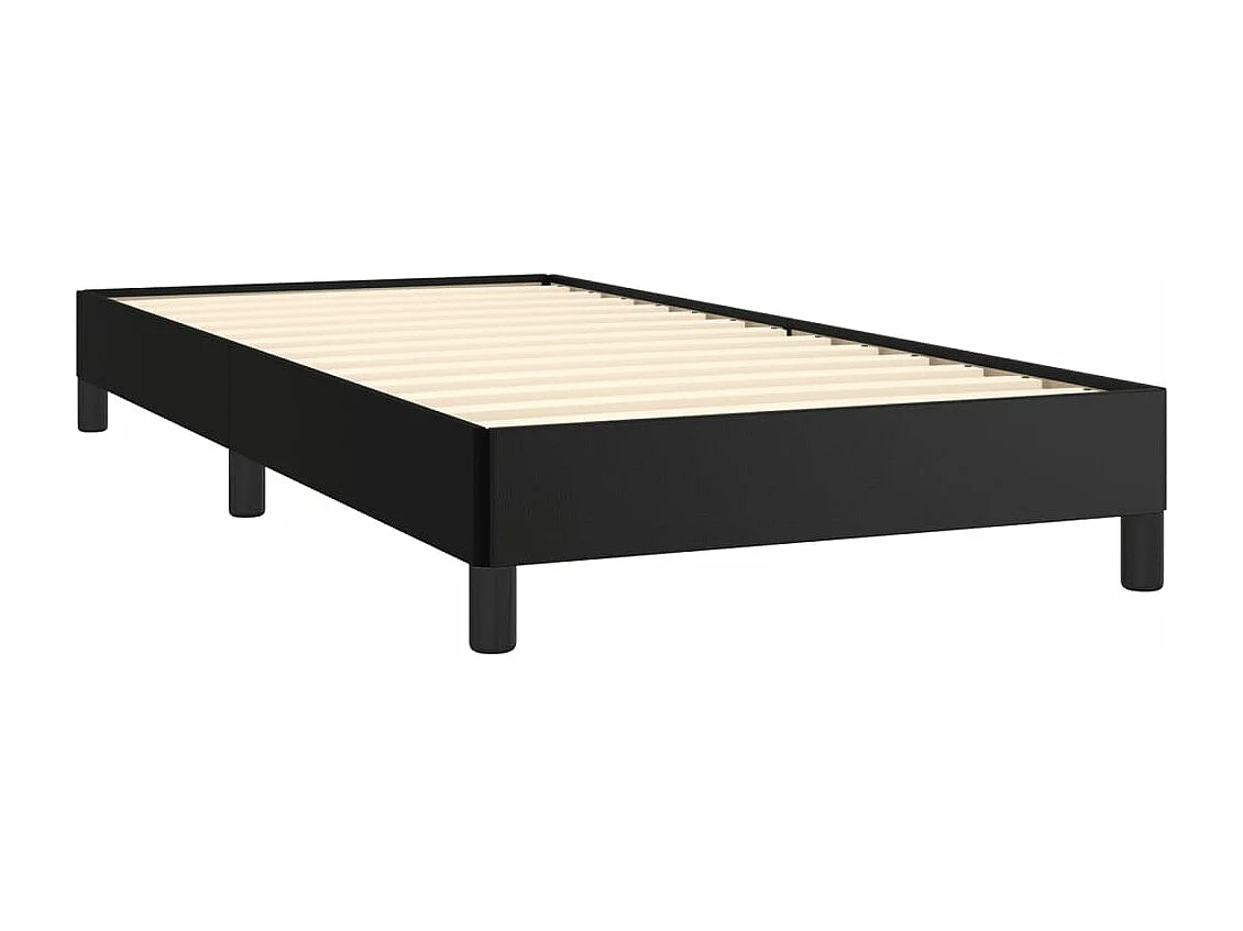 Cadre de lit sans matelas noir 90x190 cm similicuir