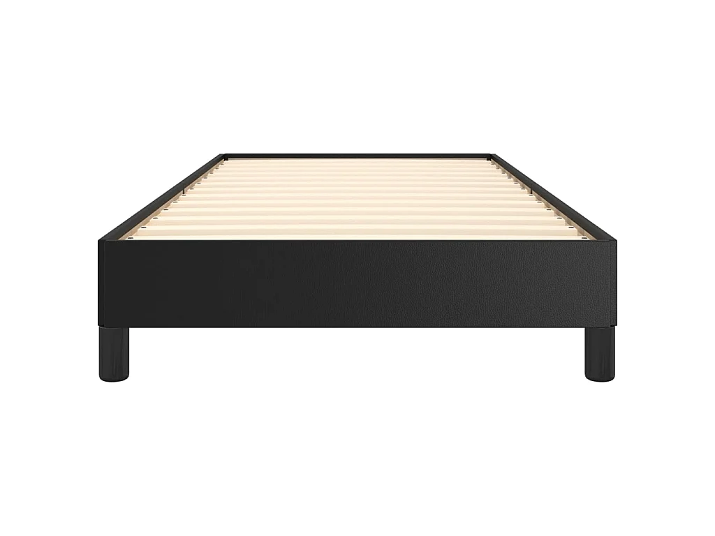 Bedframe kunstleer zwart 90x190 cm